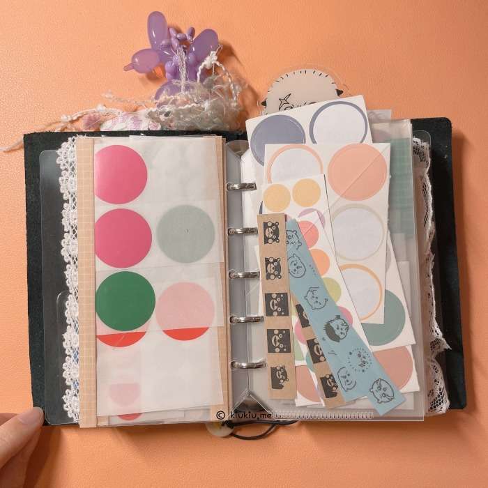 sticker binder with travelers notebook