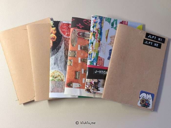 Passport size Traveler’s Notebook used as a JLPT vocabulary notebook for daily Japanese word study