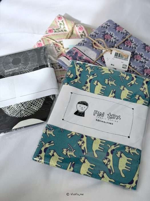 fabrics purchased at okadaya
