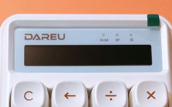 LED display of Dareu Z19 mechanical calculator