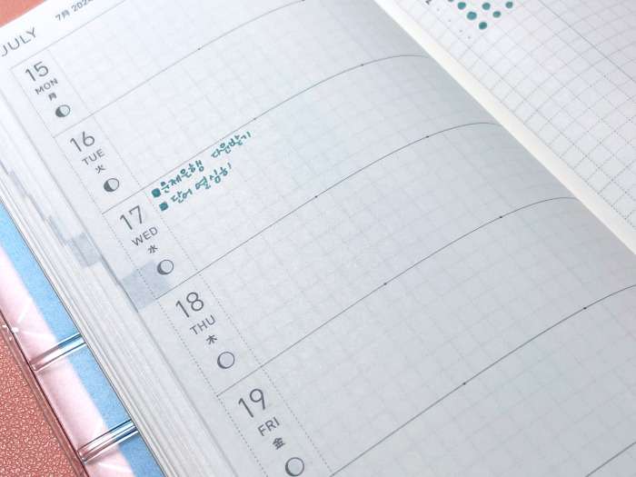 hobonichi weeks as JLPT study planner