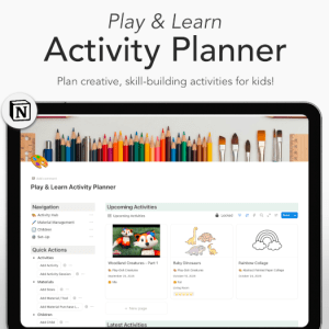 Kids Activity Planner for Parents & Teachers (Notion Template)-img