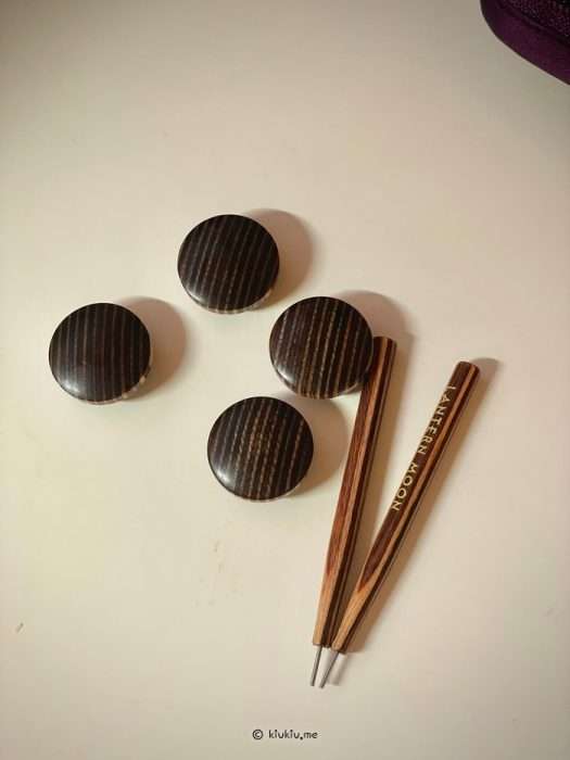 Lantern Moon accessories including cable stoppers and tightening keys
