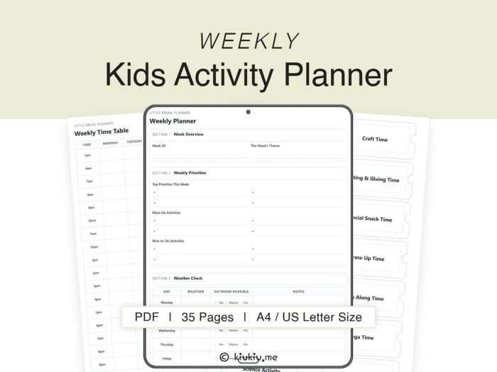 kids activity planner thumbnail