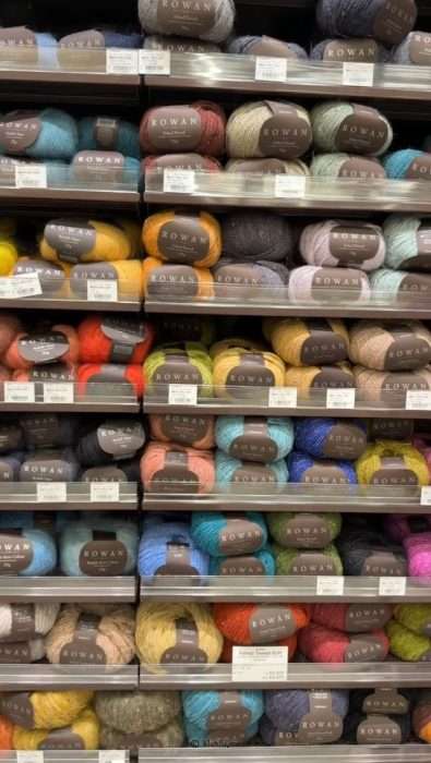 rowan yarns in display