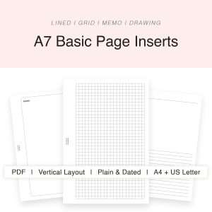 a7 basic page inserts