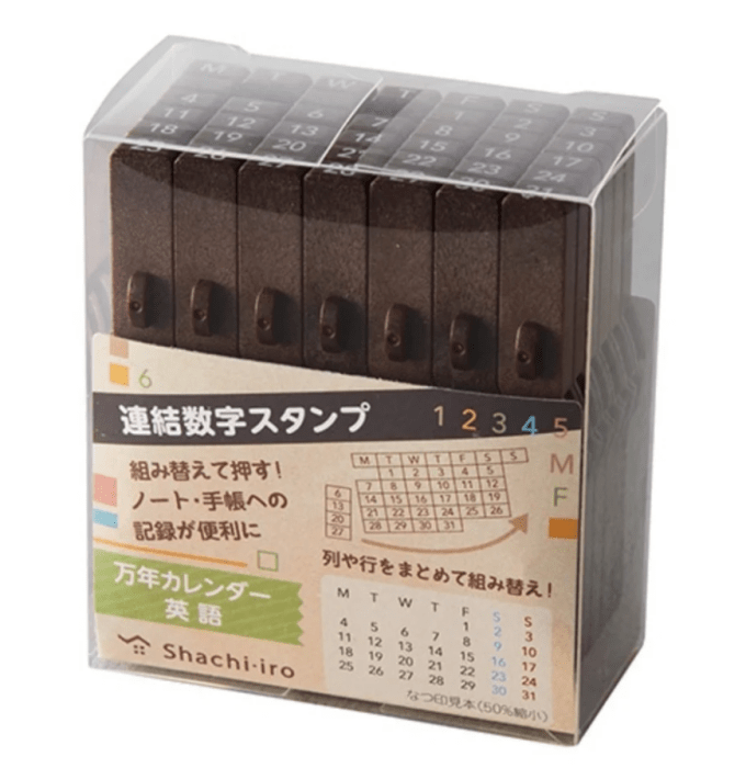Perpetual Calendar Rubber Stamp Shachihata
